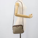GUCCI GG Supreme Shoulder Bag PVC Leather Beige Gold Tone 97 02 068 Auth gh2253-20