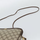 GUCCI GG Supreme Shoulder Bag PVC Leather Beige Gold Tone 97 02 068 Auth gh2253-8