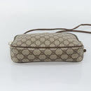 GUCCI GG Supreme Shoulder Bag PVC Leather Beige Gold Tone 97 02 068 Auth gh2253-9