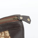 Christian Dior Trotter Canvas Boston Bag Beige Gold Tone Auth gh2254-14
