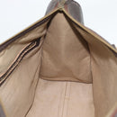 Christian Dior Trotter Canvas Boston Bag Beige Gold Tone Auth gh2254-17