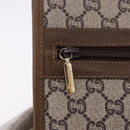 GUCCI GUCCI Plus Clutch Bag PVC Leather Beige Gold Tone Auth gh2255-13