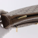 GUCCI GUCCI Plus Clutch Bag PVC Leather Beige Gold Tone Auth gh2255-15
