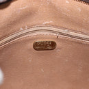GUCCI GUCCI Plus Clutch Bag PVC Leather Beige Gold Tone Auth gh2255-16