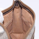 GUCCI GUCCI Plus Clutch Bag PVC Leather Beige Gold Tone Auth gh2255-18