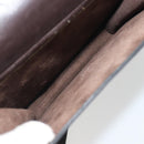 FENDI Zucca Canvas Shoulder Bag Brown Gold Tone Auth gh2256-10
