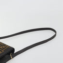 FENDI Zucca Canvas Shoulder Bag Brown Gold Tone Auth gh2256-14