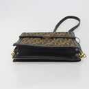 FENDI Zucca Canvas Shoulder Bag Brown Gold Tone Auth gh2256-5
