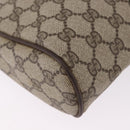 GUCCI GG Supreme Web Sherry Line Clutch Bag PVC Beige 63 014 3553 Auth gh2257-10