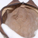 GUCCI GG Supreme Web Sherry Line Clutch Bag PVC Beige 63 014 3553 Auth gh2257-15