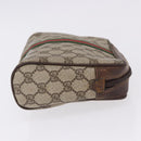 GUCCI GG Supreme Web Sherry Line Clutch Bag PVC Beige 63 014 3553 Auth gh2257-4