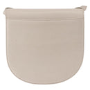 SAINT LAURENT Shoulder Bag Leather Beige Gold Tone Auth gh2258-4