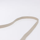 SAINT LAURENT Shoulder Bag Leather Beige Gold Tone Auth gh2258-9