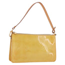 LOUIS VUITTON Monogram Vernis Lexington Accessory Pouch Beige M91010 Auth gh2259-1