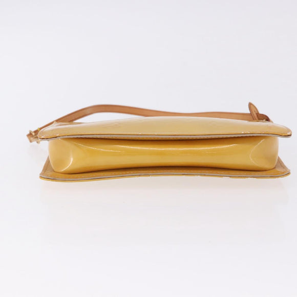 LOUIS VUITTON Monogram Vernis Lexington Accessory Pouch Beige M91010 Auth gh2259