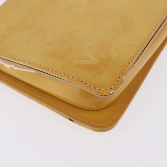 LOUIS VUITTON Monogram Vernis Lexington Accessory Pouch Beige M91010 Auth gh2259