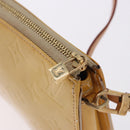 LOUIS VUITTON Monogram Vernis Lexington Accessory Pouch Beige M91010 Auth gh2259-10