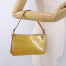 LOUIS VUITTON Monogram Vernis Lexington Accessory Pouch Beige M91010 Auth gh2259-22