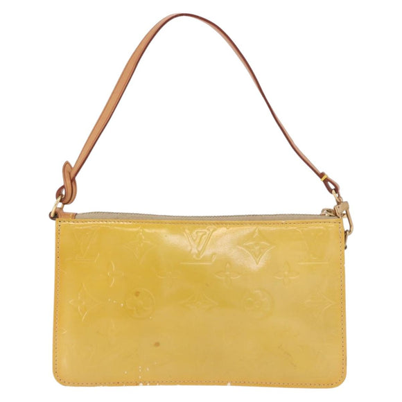 LOUIS VUITTON Monogram Vernis Lexington Accessory Pouch Beige M91010 Auth gh2259