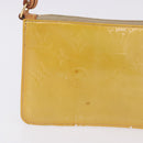 LOUIS VUITTON Monogram Vernis Lexington Accessory Pouch Beige M91010 Auth gh2259-3