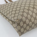 GUCCI GG Supreme Tote Bag PVC Leather Beige Gold Tone 39 02 061 Auth gh2260-14