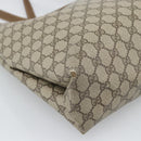 GUCCI GG Supreme Tote Bag PVC Leather Beige Gold Tone 39 02 061 Auth gh2260-16