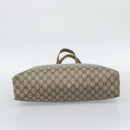 GUCCI GG Supreme Tote Bag PVC Leather Beige Gold Tone 39 02 061 Auth gh2260-5