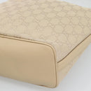 GUCCI GG Canvas Hand Bag Beige Gold Tone 73885 Auth gh2261A-10