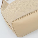 GUCCI GG Canvas Hand Bag Beige Gold Tone 73885 Auth gh2261A-11