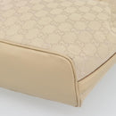 GUCCI GG Canvas Hand Bag Beige Gold Tone 73885 Auth gh2261A-12