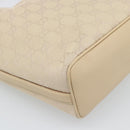 GUCCI GG Canvas Hand Bag Beige Gold Tone 73885 Auth gh2261A-13