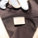 GUCCI GG Canvas Hand Bag Beige Gold Tone 73885 Auth gh2261A-15