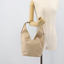 GUCCI GG Canvas Hand Bag Beige Gold Tone 73885 Auth gh2261A-22