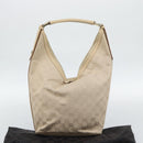 GUCCI GG Canvas Hand Bag Beige Gold Tone 73885 Auth gh2261A-23
