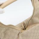 GUCCI GG Canvas Hand Bag Beige Gold Tone 73885 Auth gh2261A-6