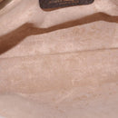 GUCCI GG Supreme Clutch Bag PVC Leather Beige Gold Tone 97 01 037 Auth gh2262-16