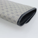 GUCCI Micro GG Clutch Bag PVC Leather Navy 004 89 0265 Auth gh2263-15