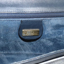 GUCCI Micro GG Clutch Bag PVC Leather Navy 004 89 0265 Auth gh2263-8