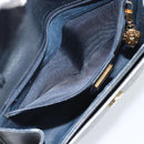 GUCCI Micro GG Clutch Bag PVC Leather Navy 004 89 0265 Auth gh2263-10