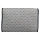 GUCCI Micro GG Clutch Bag PVC Leather Navy 004 89 0265 Auth gh2263-2