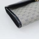 GUCCI Micro GG Clutch Bag PVC Leather Navy 004 89 0265 Auth gh2263-14