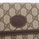 GUCCI GG Supreme Clutch Bag PVC Leather Beige 004 904 0190 Auth gh2264-12