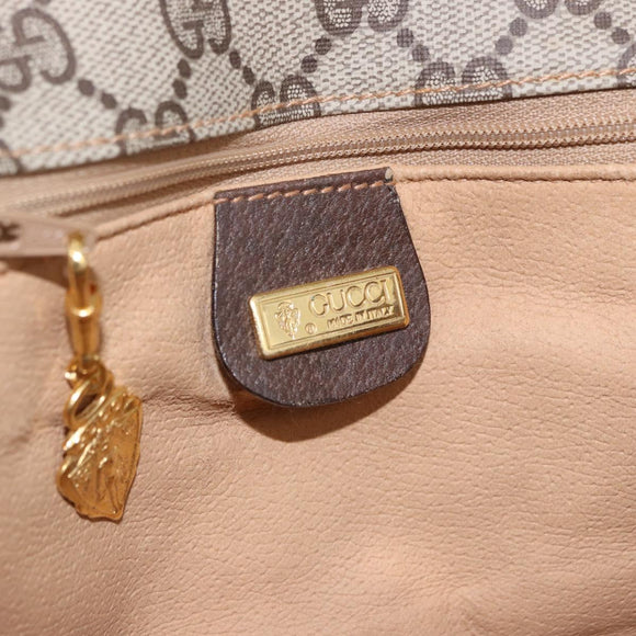 GUCCI GG Supreme Clutch Bag PVC Leather Beige 004 904 0190 Auth gh2264
