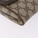 GUCCI GG Supreme Clutch Bag PVC Leather Beige 004 904 0190 Auth gh2264-8