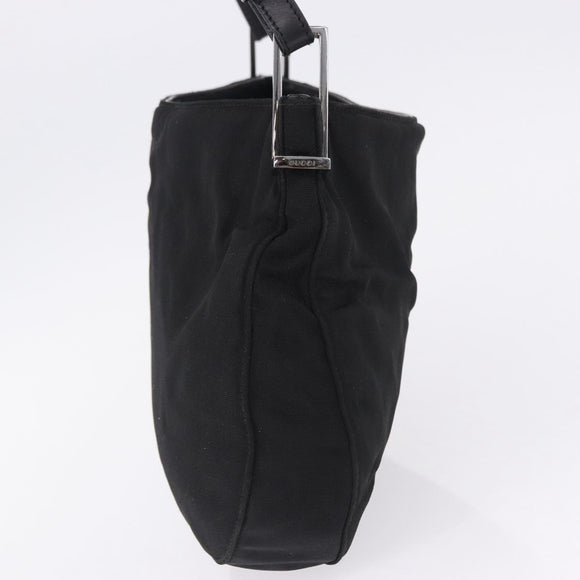 GUCCI Shoulder Bag Canvas Black 001 3193 Auth gh2266