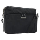 GUCCI Shoulder Bag Canvas Black Silver 001 3294 Auth gh2268-1