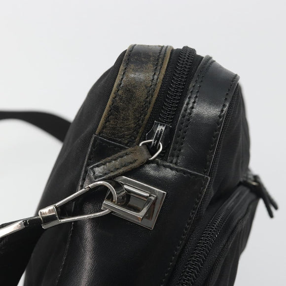 GUCCI Shoulder Bag Canvas Black Silver 001 3294 Auth gh2268