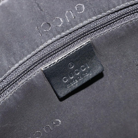 GUCCI Shoulder Bag Canvas Black Silver 001 3294 Auth gh2268
