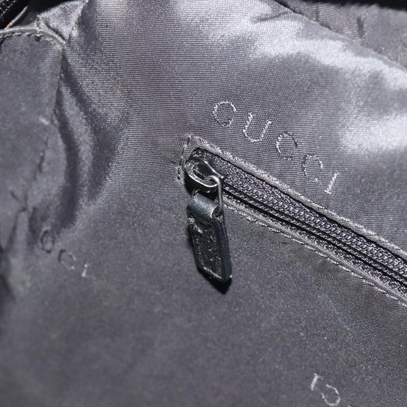 GUCCI Shoulder Bag Canvas Black Silver 001 3294 Auth gh2268