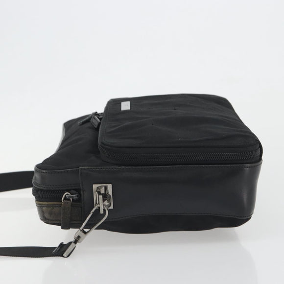 GUCCI Shoulder Bag Canvas Black Silver 001 3294 Auth gh2268
